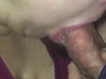 Cock throbs a my cum is sucked out