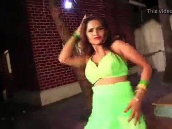 Green Bikini Indian Aunty Milk Shake Dance
